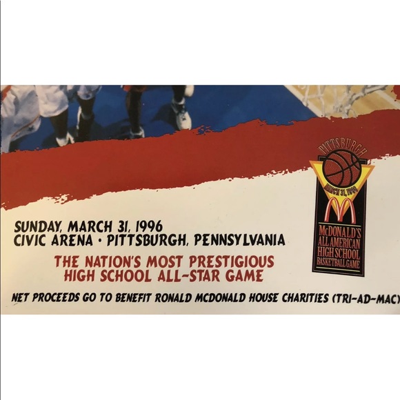 Kobe Bryant 1996 McDonald’s High School Basketball Program Lower Merion - Picture 3 of 12